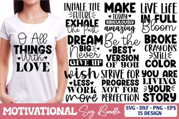 15 Motivational SVG Bundle