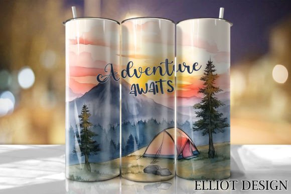 Adventure Awaits Camping Tumbler