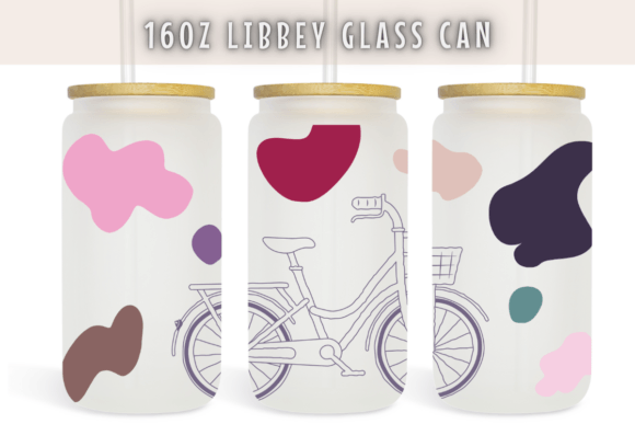 Aesthetic Bicycle Vintage 16Oz Libbey