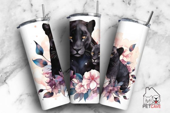 Black Panther Mama and Baby Tumbler 10
