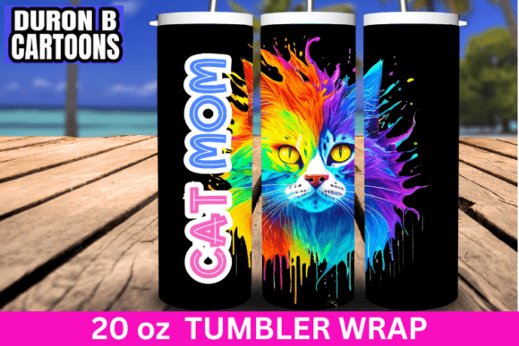 Cat Mom Tumbler Sublimation