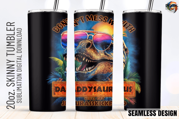 Daddysaurus, Father s Day Tumbler Wrap