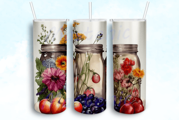 Garden Canning Tumbler Wrap