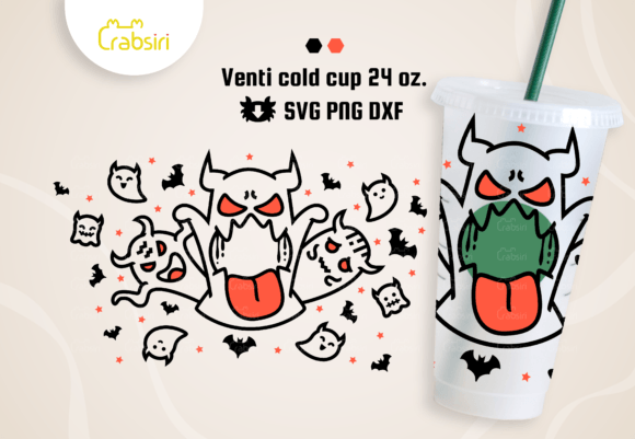 Ghost Devil Venti Cold Cup 24oz
