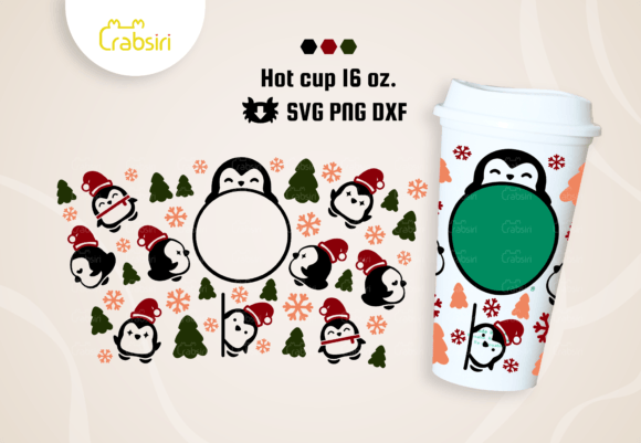 Penguins Hot Cup 16oz