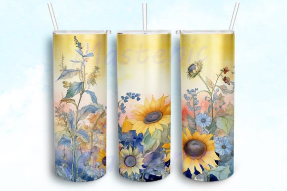 Pick Yourself First Sunflower Tumbler Wrap
