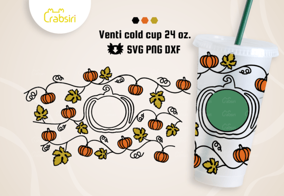 Pumpkin Vines Venti Cold Cup 24oz